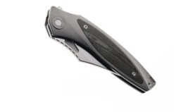 TwoSun Flipper Folding Knife Gray Titanium/Micarta Handle D2 Clip Point Plain Edge TS367 -Twosun ts366.02 80600.1661894972